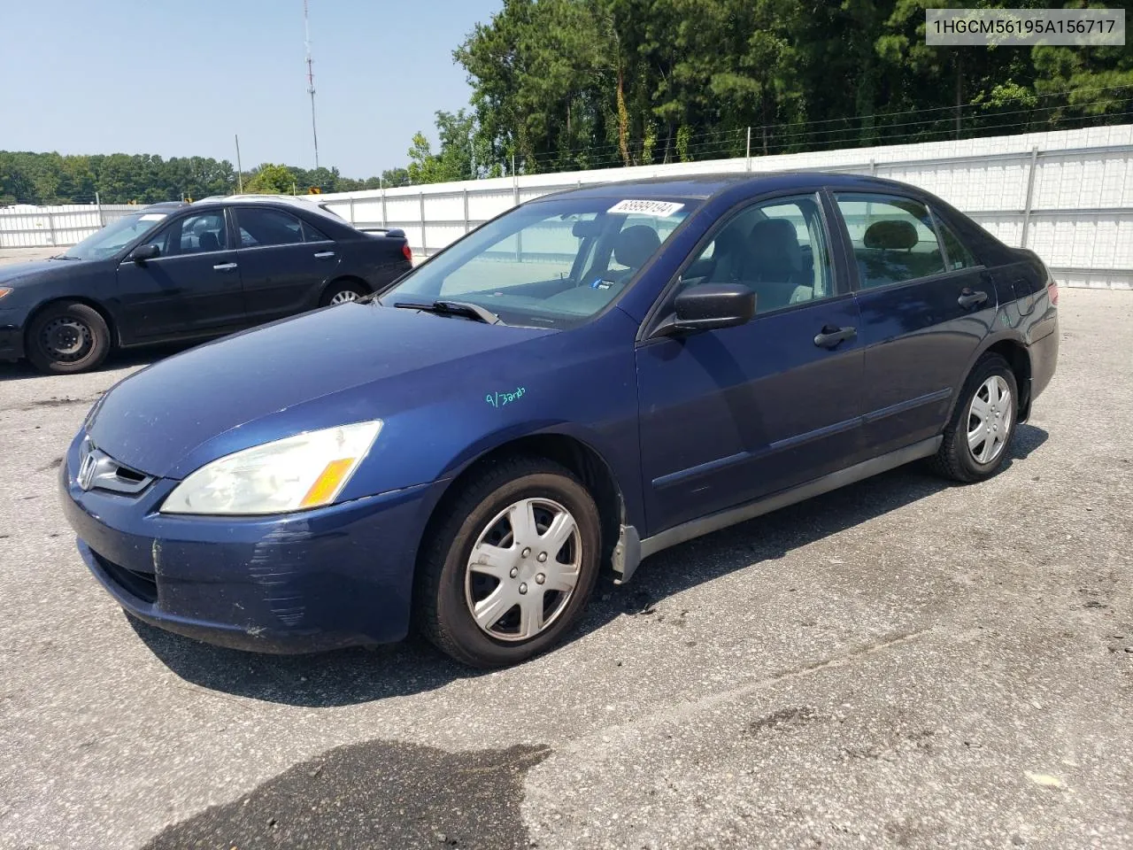 2005 Honda Accord Dx VIN: 1HGCM56195A156717 Lot: 68999194