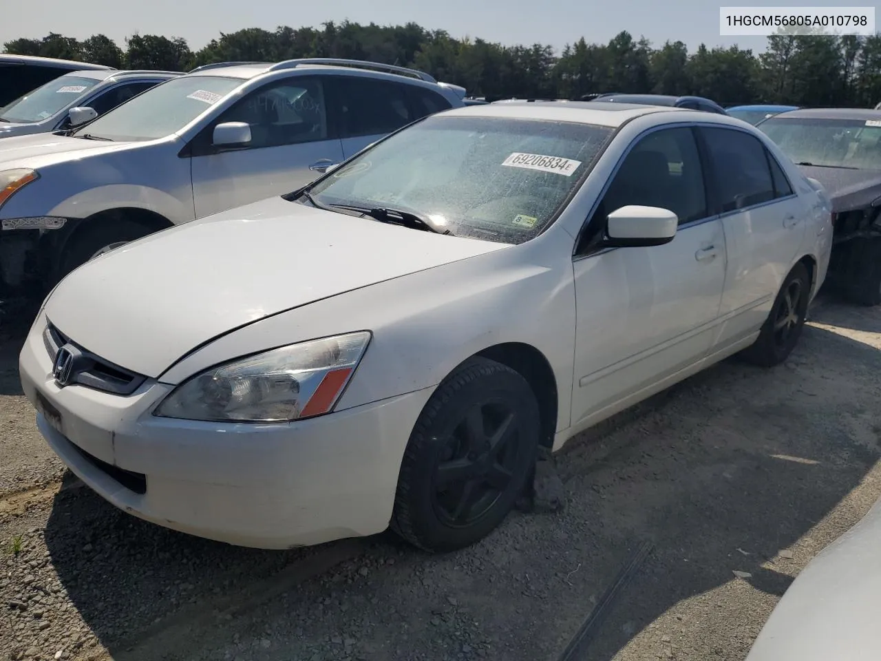 1HGCM56805A010798 2005 Honda Accord Ex