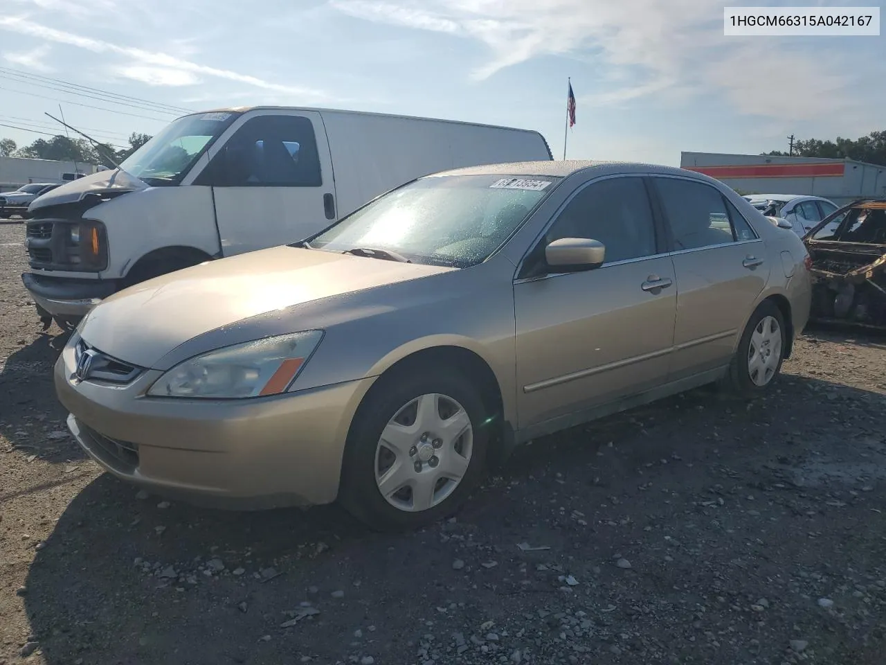 1HGCM66315A042167 2005 Honda Accord Lx