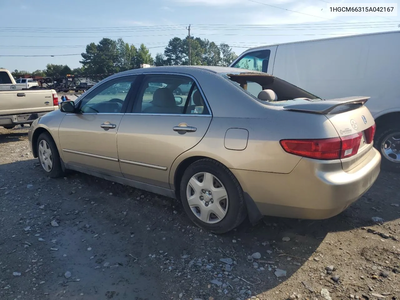 1HGCM66315A042167 2005 Honda Accord Lx