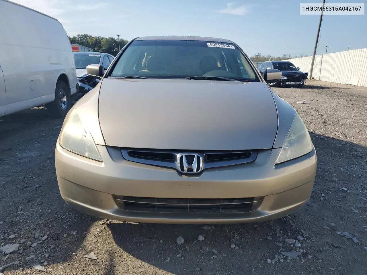 2005 Honda Accord Lx VIN: 1HGCM66315A042167 Lot: 69213954