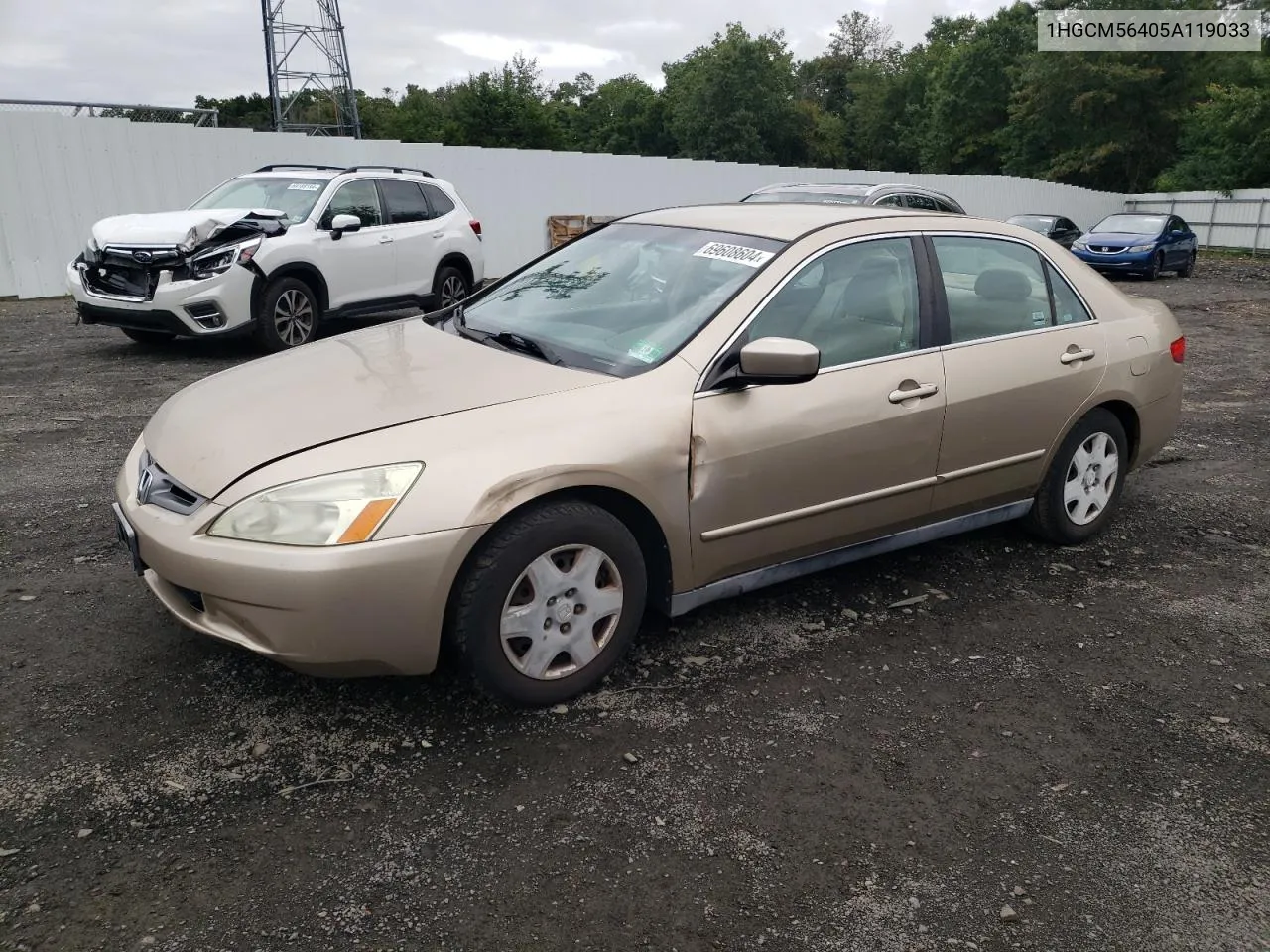 2005 Honda Accord Lx VIN: 1HGCM56405A119033 Lot: 69608604