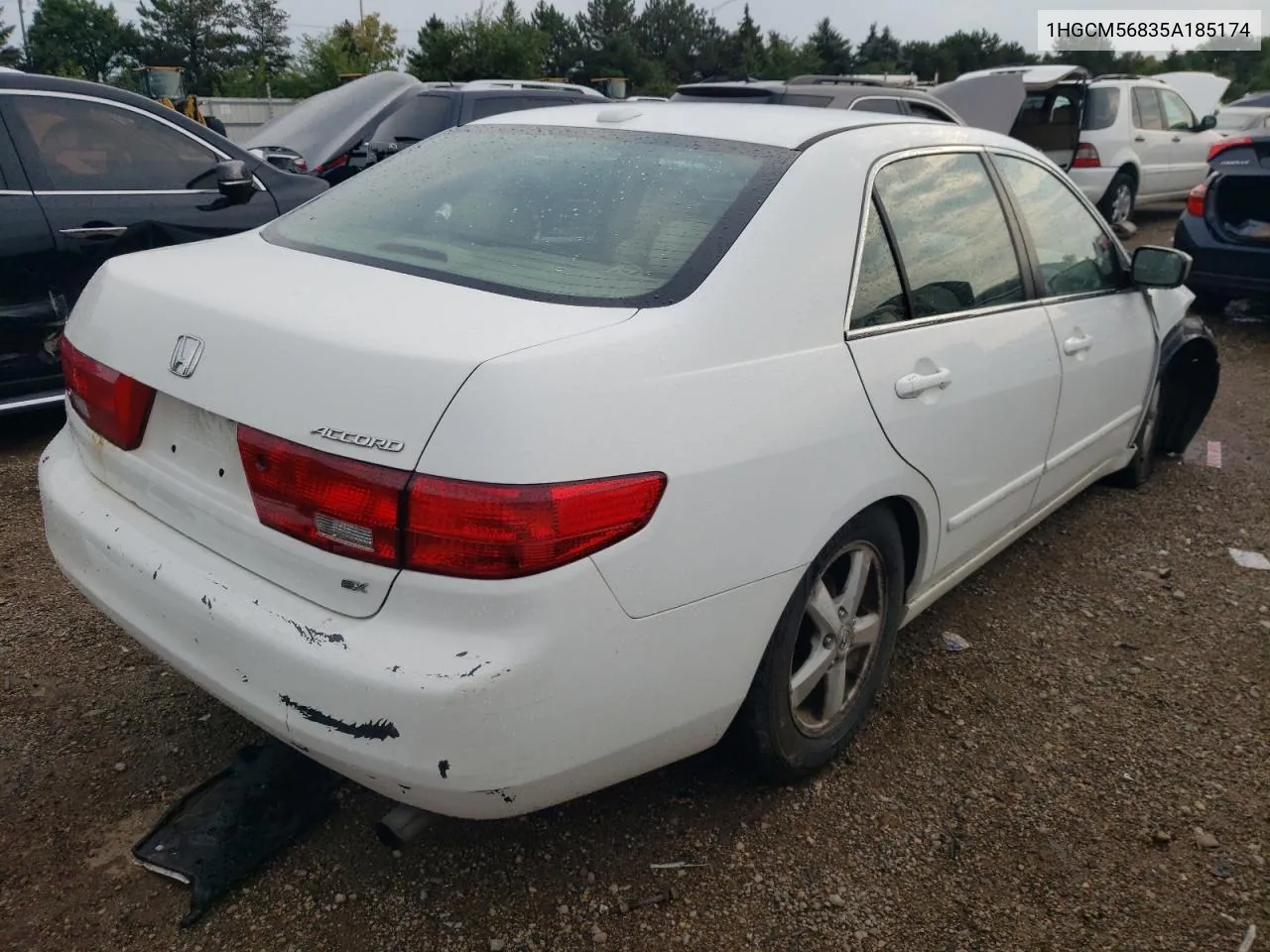 1HGCM56835A185174 2005 Honda Accord Ex