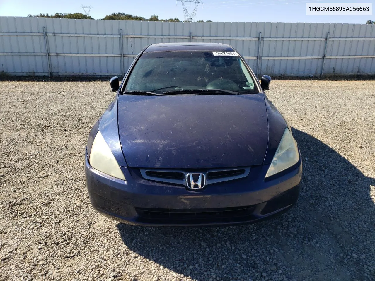 2005 Honda Accord Ex VIN: 1HGCM56895A056663 Lot: 69824064