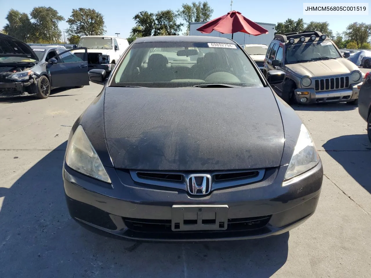 2005 Honda Accord Ex VIN: JHMCM56805C001519 Lot: 69892794