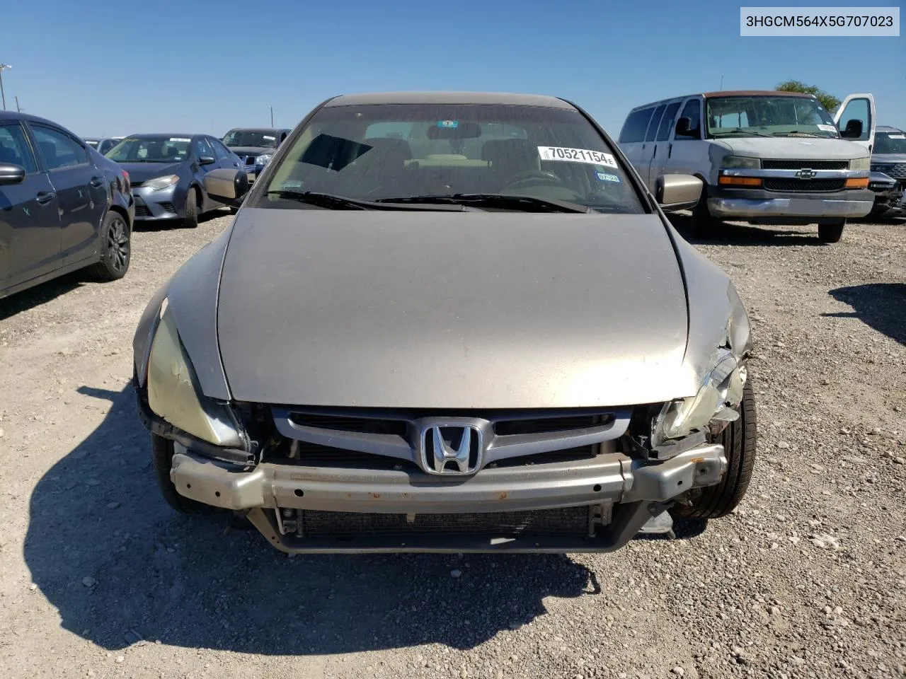 2005 Honda Accord Lx VIN: 3HGCM564X5G707023 Lot: 70521154