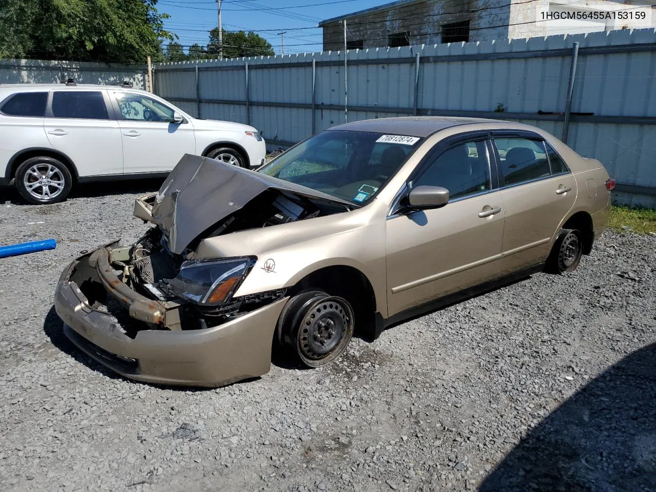 1HGCM56455A153159 2005 Honda Accord Lx