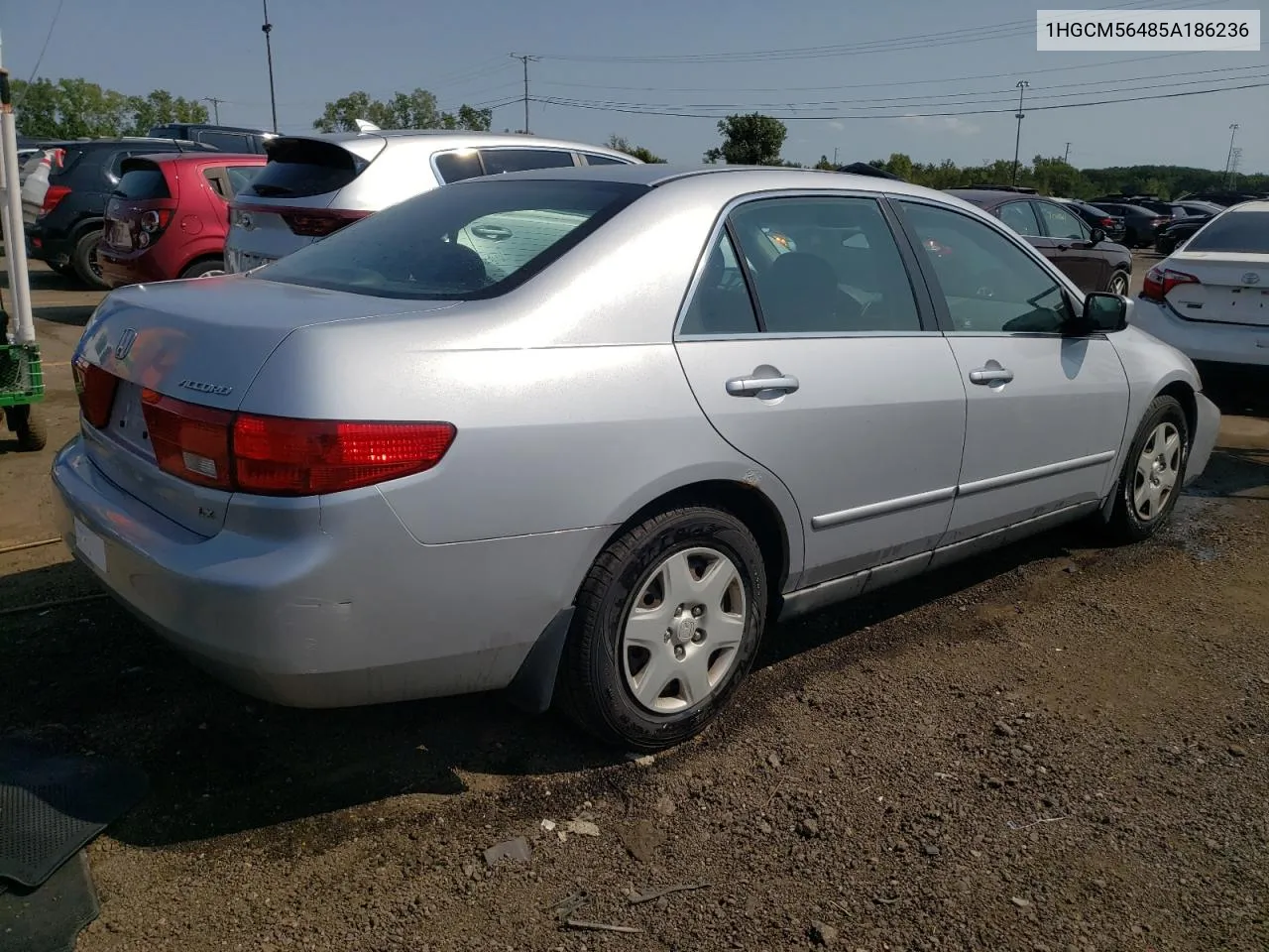 2005 Honda Accord Lx VIN: 1HGCM56485A186236 Lot: 71356834