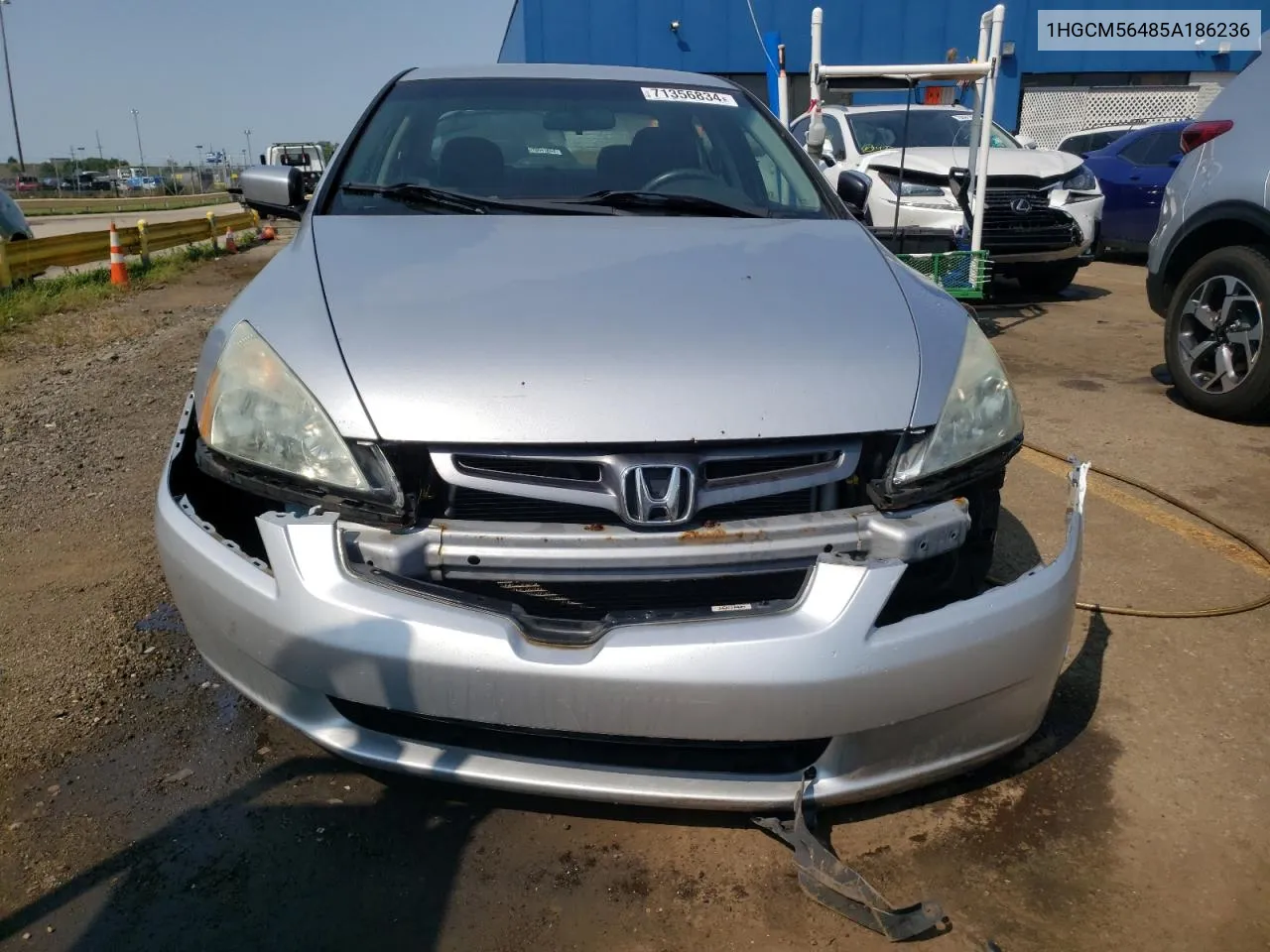 2005 Honda Accord Lx VIN: 1HGCM56485A186236 Lot: 71356834