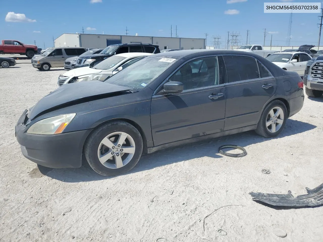 2005 Honda Accord Lx VIN: 3HGCM56455G702358 Lot: 71779814