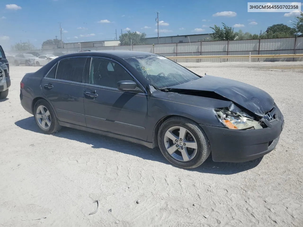 2005 Honda Accord Lx VIN: 3HGCM56455G702358 Lot: 71779814