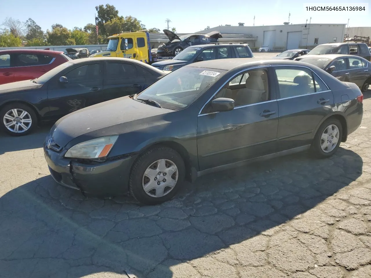 2005 Honda Accord Lx VIN: 1HGCM56465A136984 Lot: 72793724