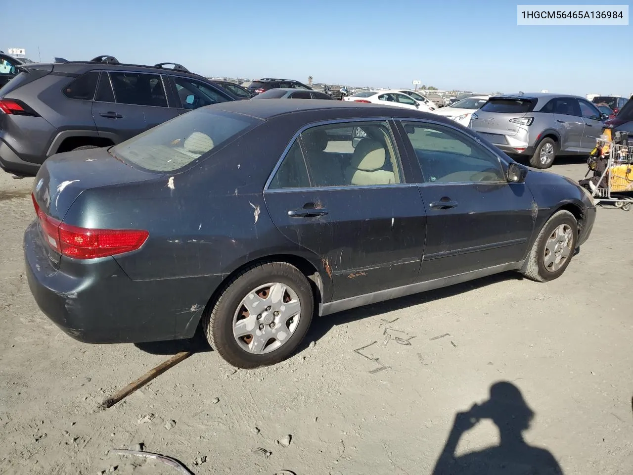 2005 Honda Accord Lx VIN: 1HGCM56465A136984 Lot: 72793724