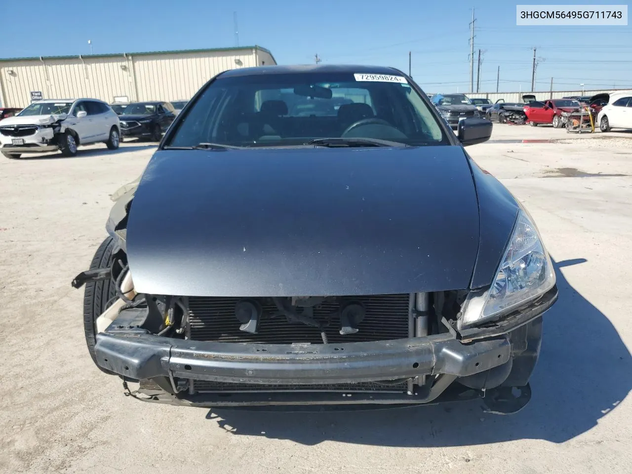 3HGCM56495G711743 2005 Honda Accord Lx