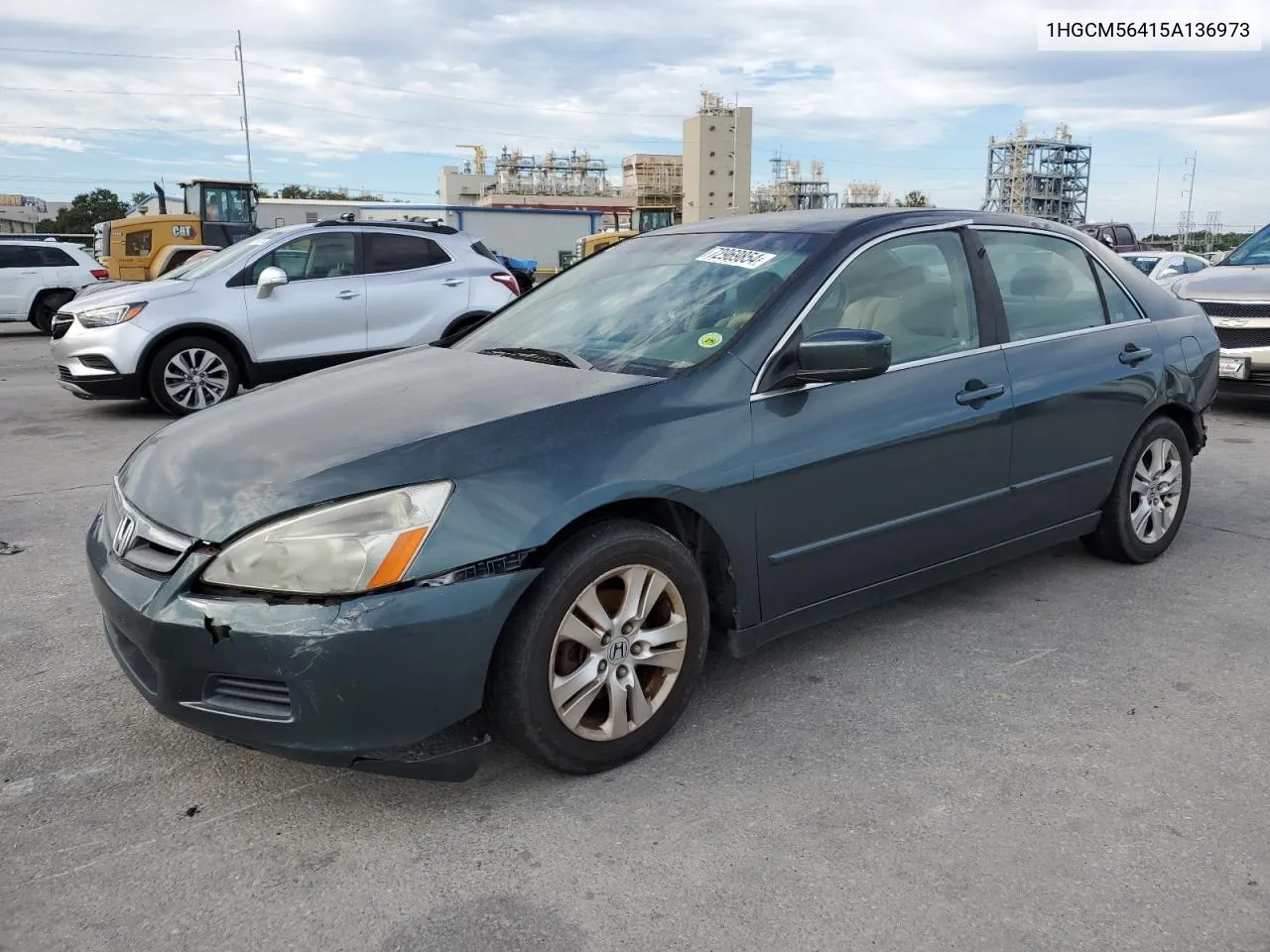 2005 Honda Accord Lx VIN: 1HGCM56415A136973 Lot: 72969854