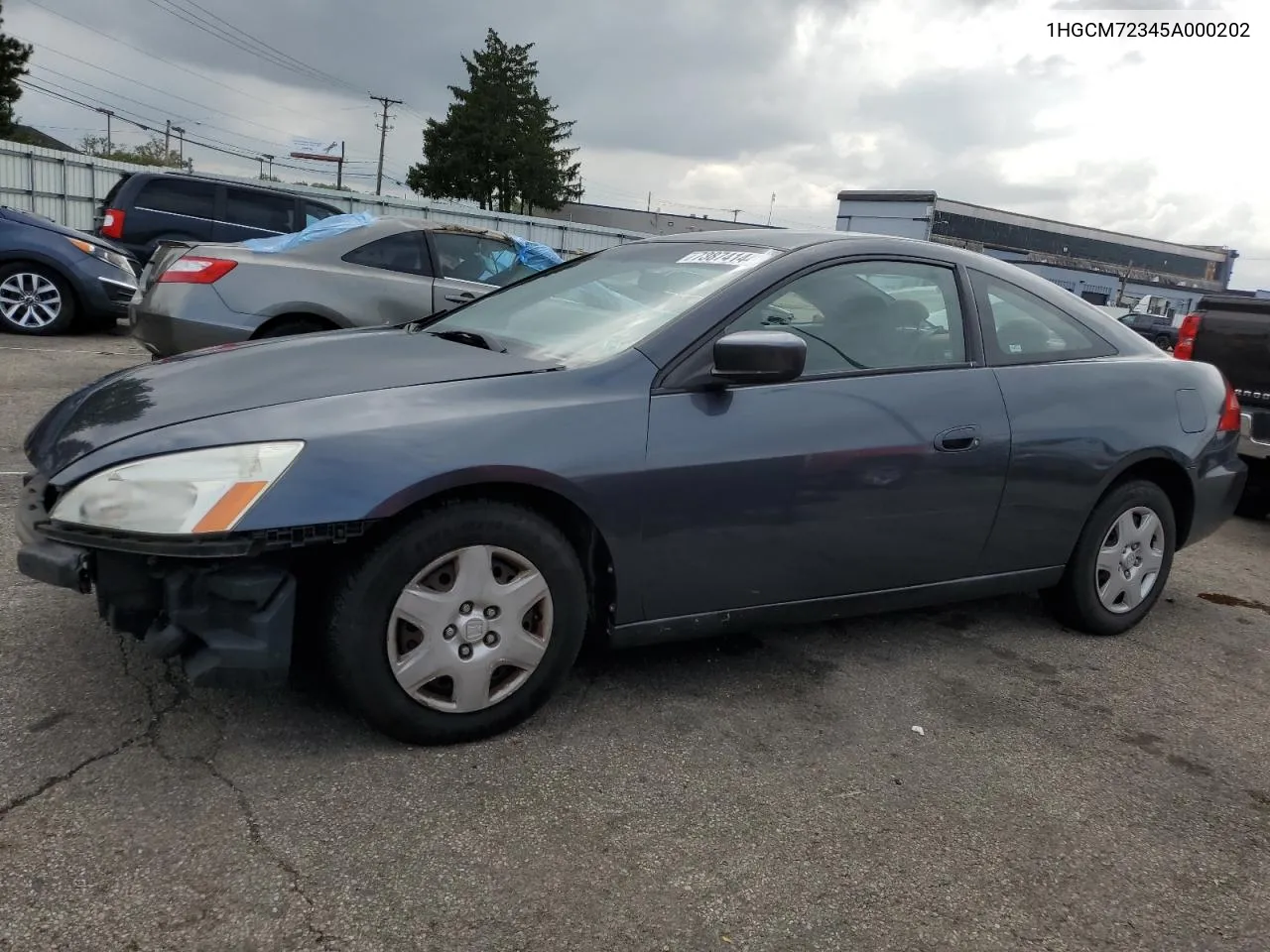 1HGCM72345A000202 2005 Honda Accord Lx