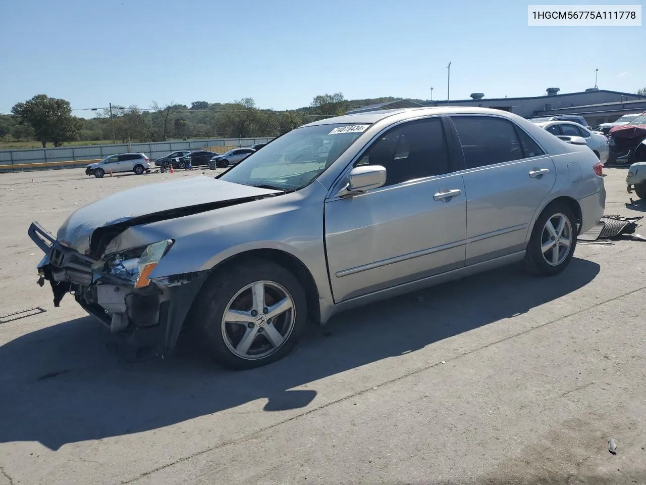 2005 Honda Accord Ex VIN: 1HGCM56775A111778 Lot: 74079434