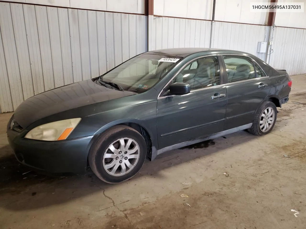 1HGCM56495A137031 2005 Honda Accord Lx