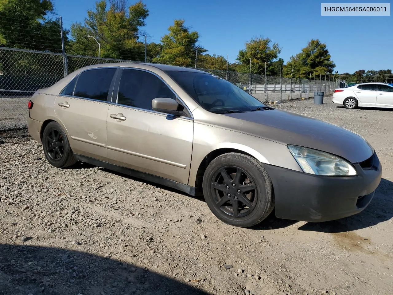 2005 Honda Accord Lx VIN: 1HGCM56465A006011 Lot: 75031004