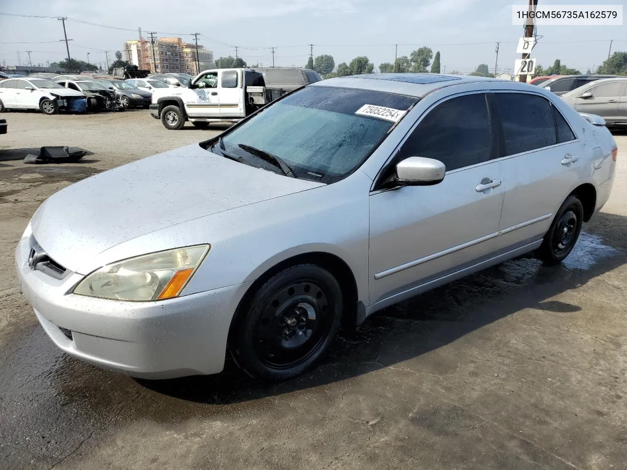 2005 Honda Accord Ex VIN: 1HGCM56735A162579 Lot: 75052254