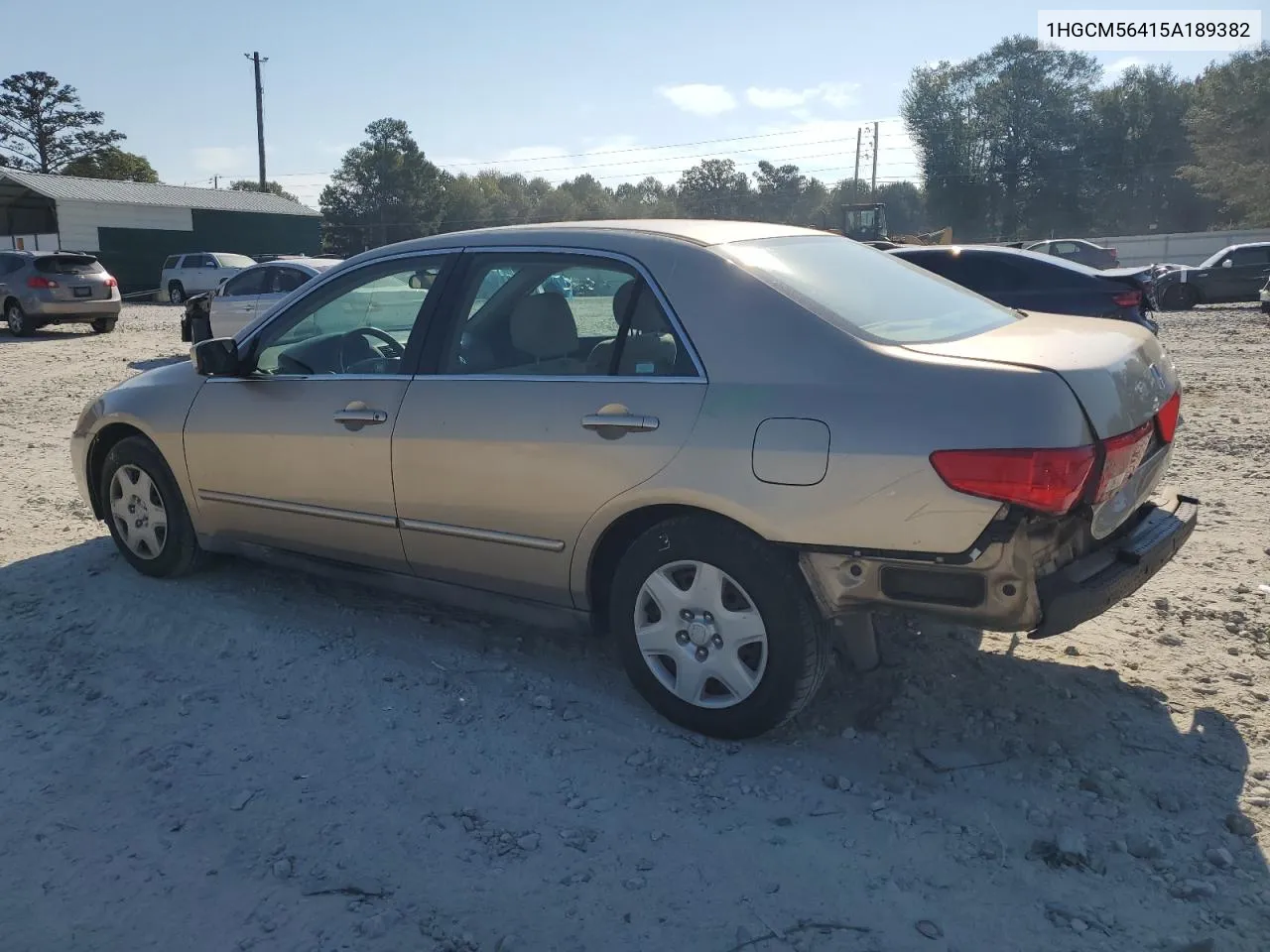 2005 Honda Accord Lx VIN: 1HGCM56415A189382 Lot: 75192234