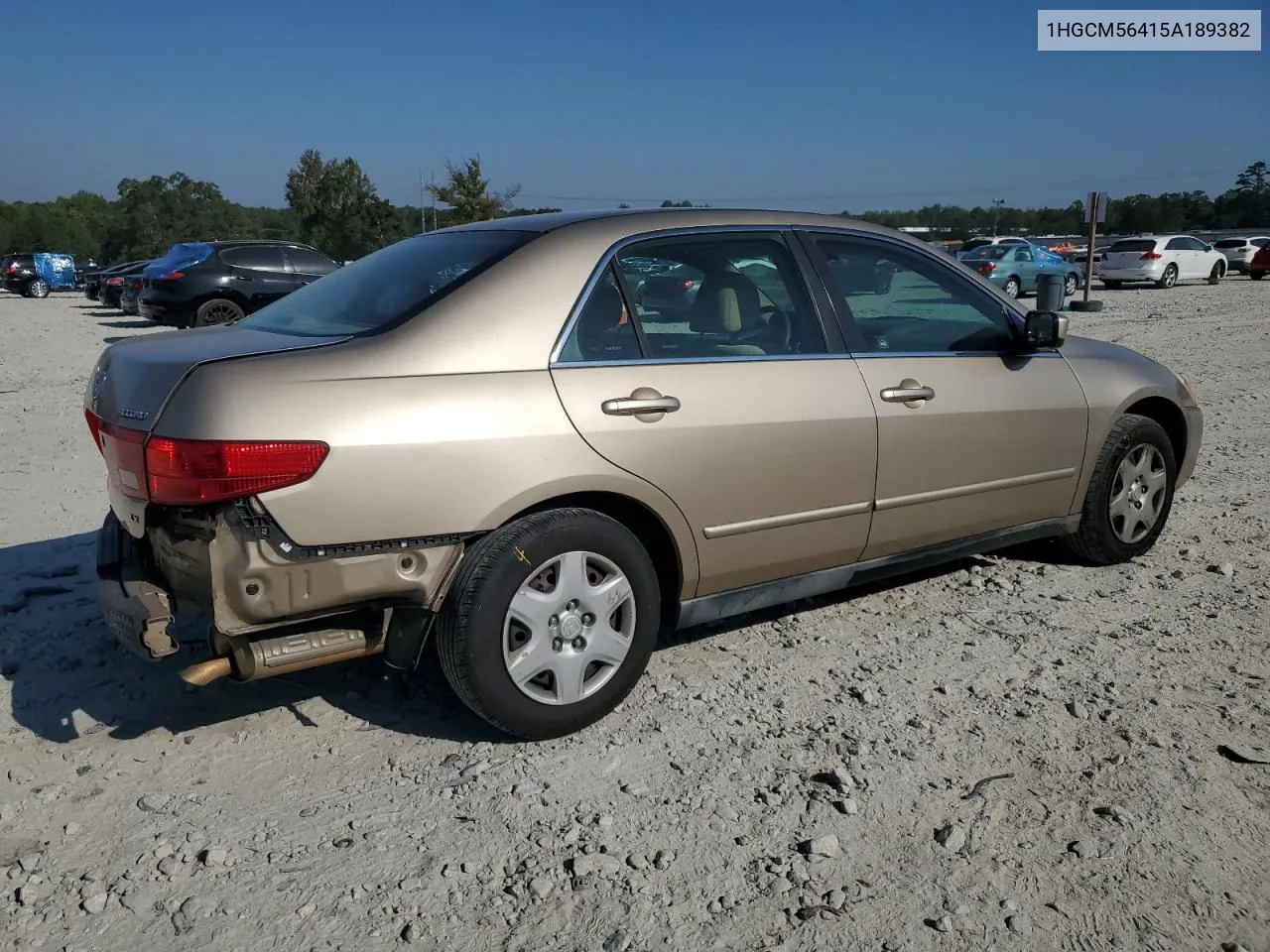 2005 Honda Accord Lx VIN: 1HGCM56415A189382 Lot: 75192234