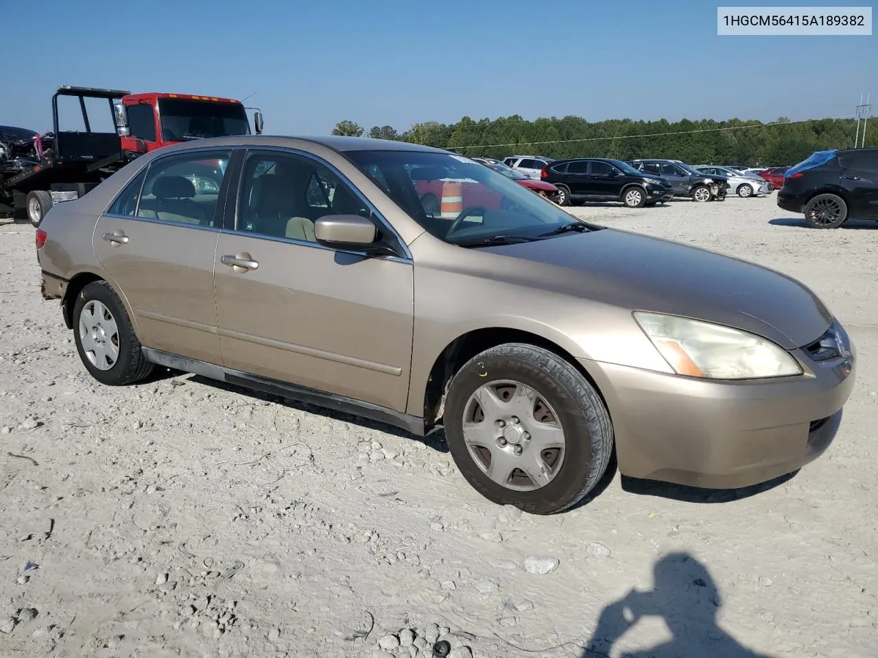 2005 Honda Accord Lx VIN: 1HGCM56415A189382 Lot: 75192234