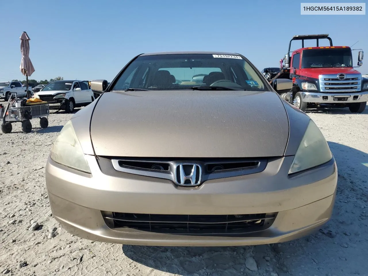 2005 Honda Accord Lx VIN: 1HGCM56415A189382 Lot: 75192234