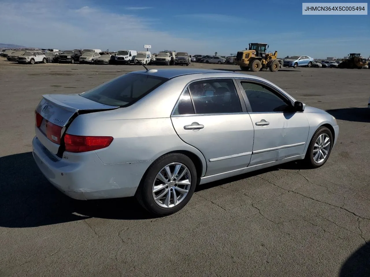 2005 Honda Accord Hybrid VIN: JHMCN364X5C005494 Lot: 75479984