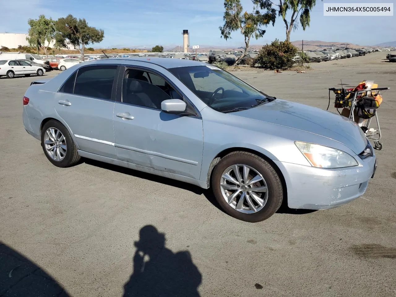 2005 Honda Accord Hybrid VIN: JHMCN364X5C005494 Lot: 75479984