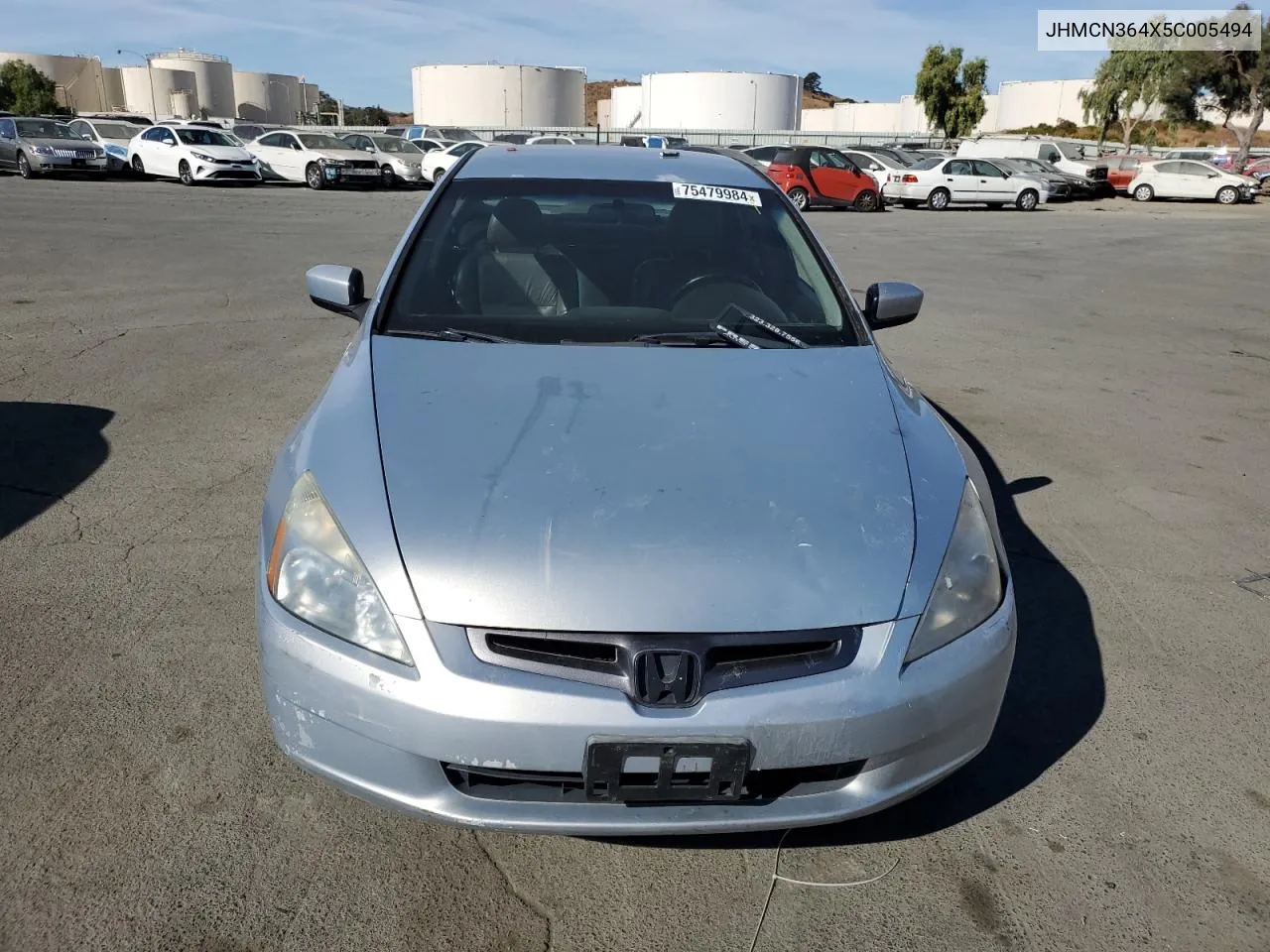 2005 Honda Accord Hybrid VIN: JHMCN364X5C005494 Lot: 75479984