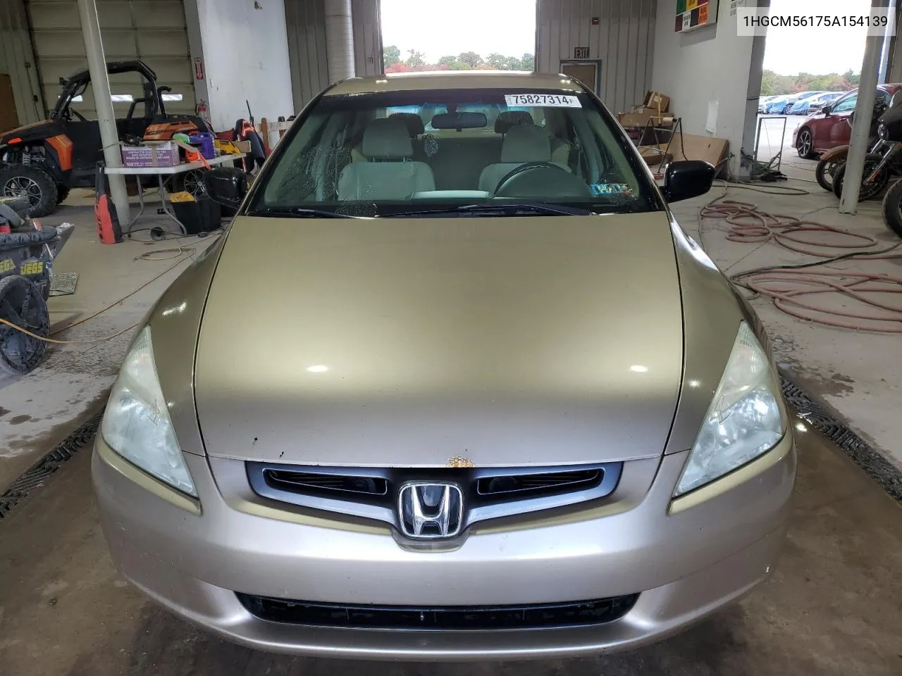 2005 Honda Accord Dx VIN: 1HGCM56175A154139 Lot: 75827314