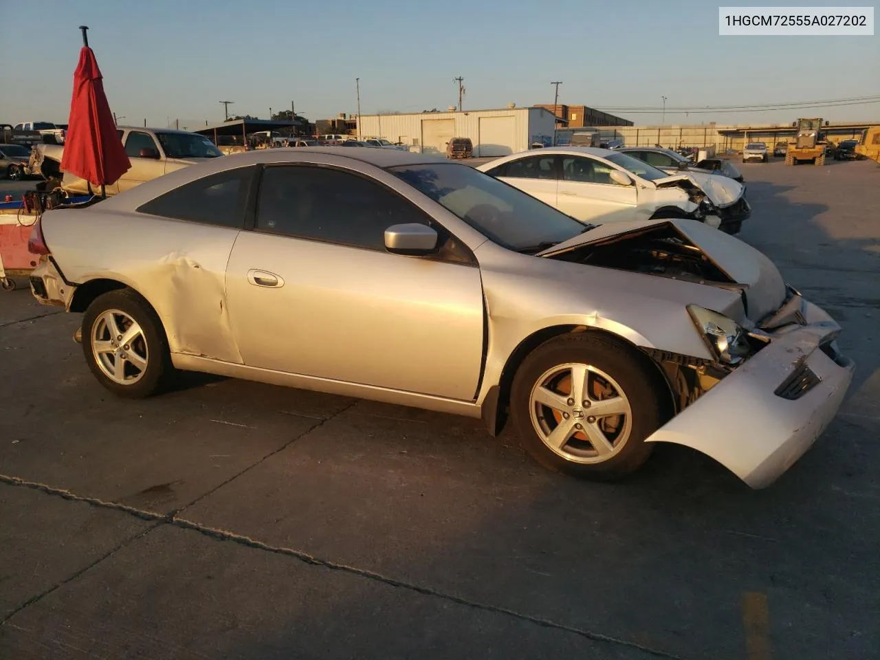 1HGCM72555A027202 2005 Honda Accord Lx