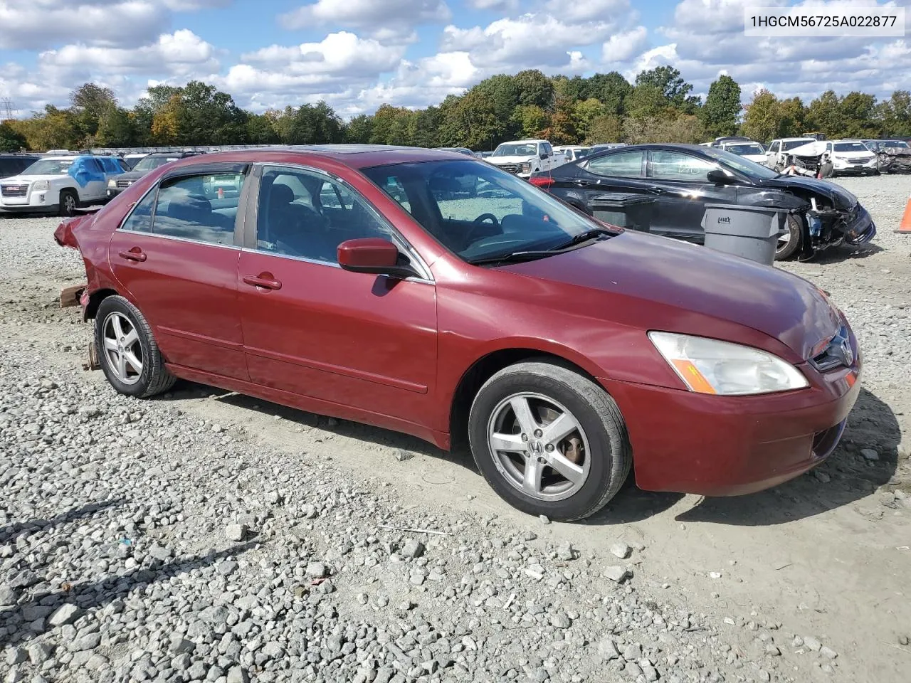 1HGCM56725A022877 2005 Honda Accord Ex