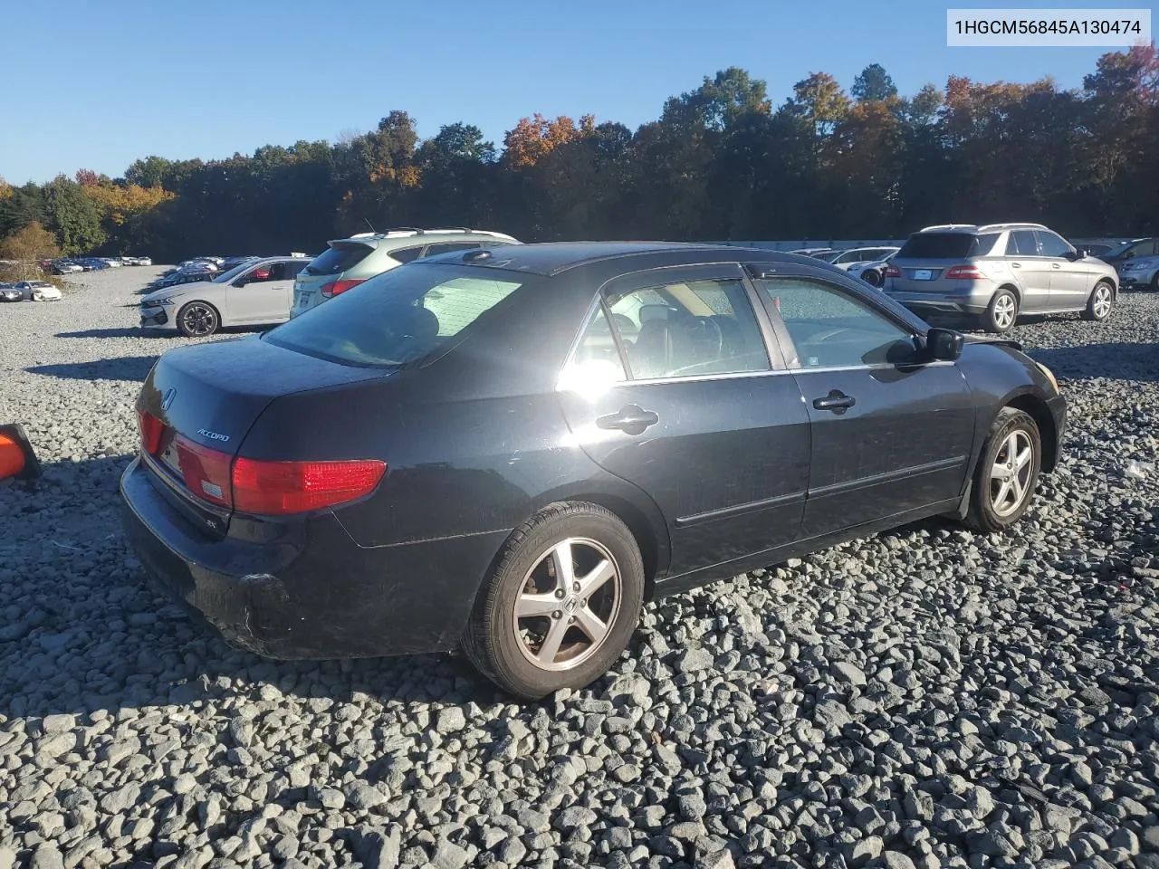 1HGCM56845A130474 2005 Honda Accord Ex