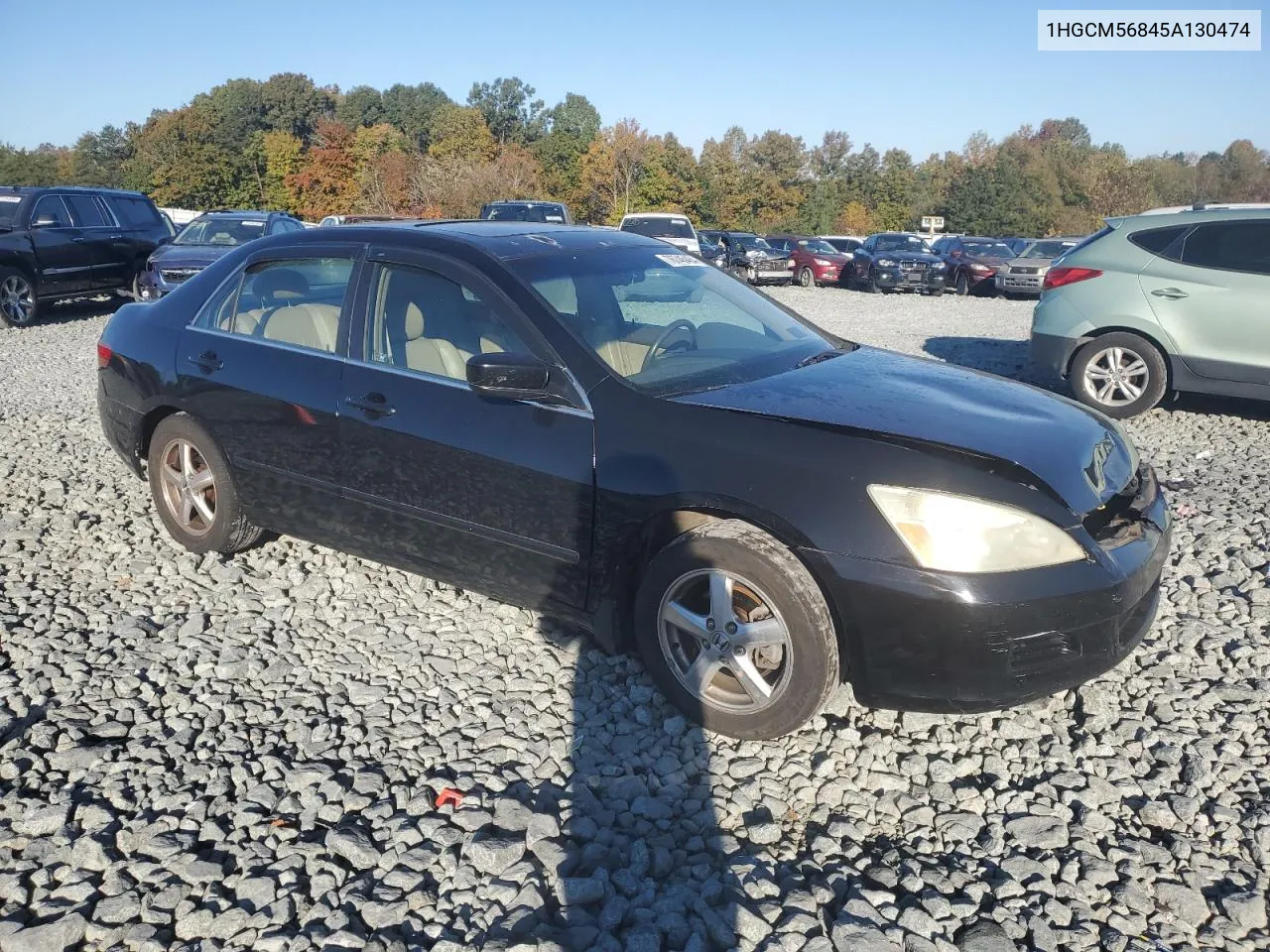 1HGCM56845A130474 2005 Honda Accord Ex