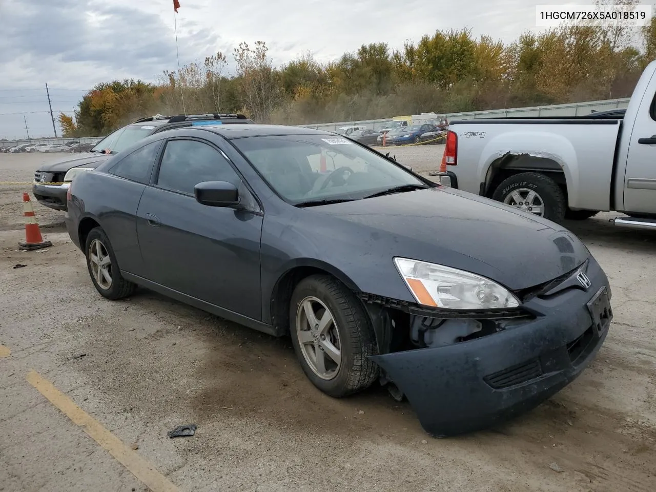 2005 Honda Accord Ex VIN: 1HGCM726X5A018519 Lot: 76982424