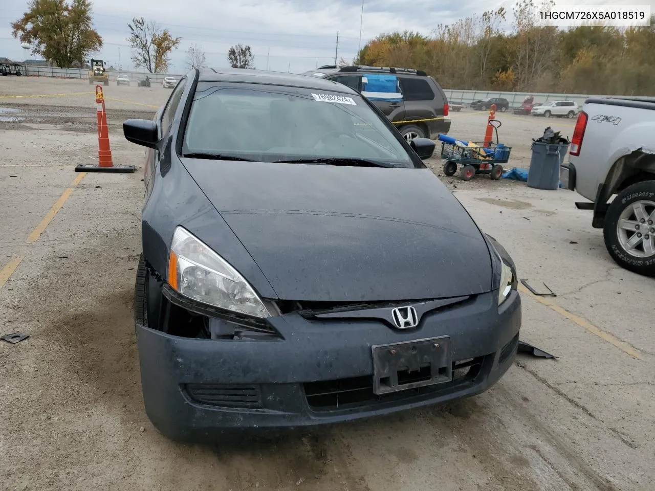 2005 Honda Accord Ex VIN: 1HGCM726X5A018519 Lot: 76982424