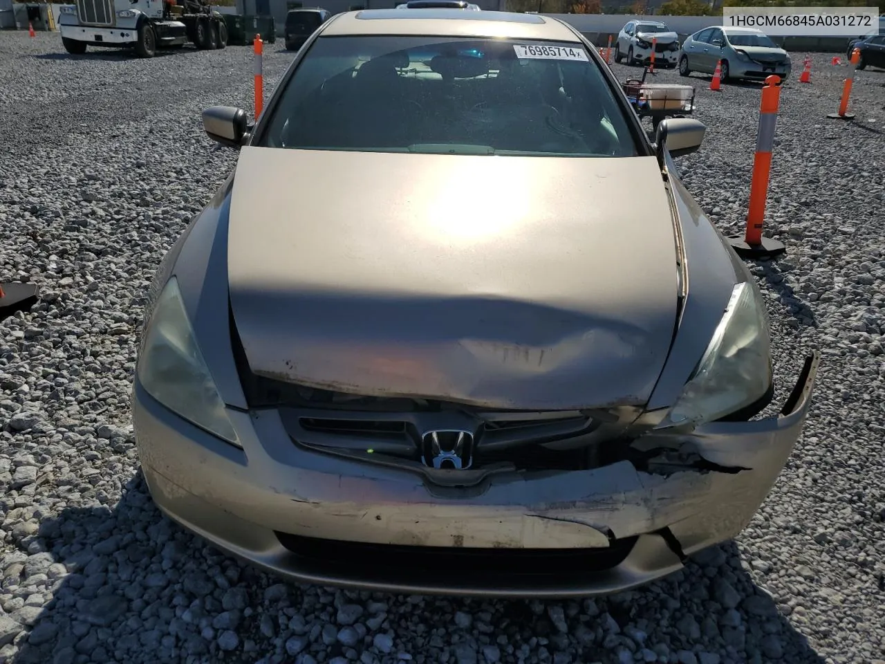 2005 Honda Accord Ex VIN: 1HGCM66845A031272 Lot: 76985714