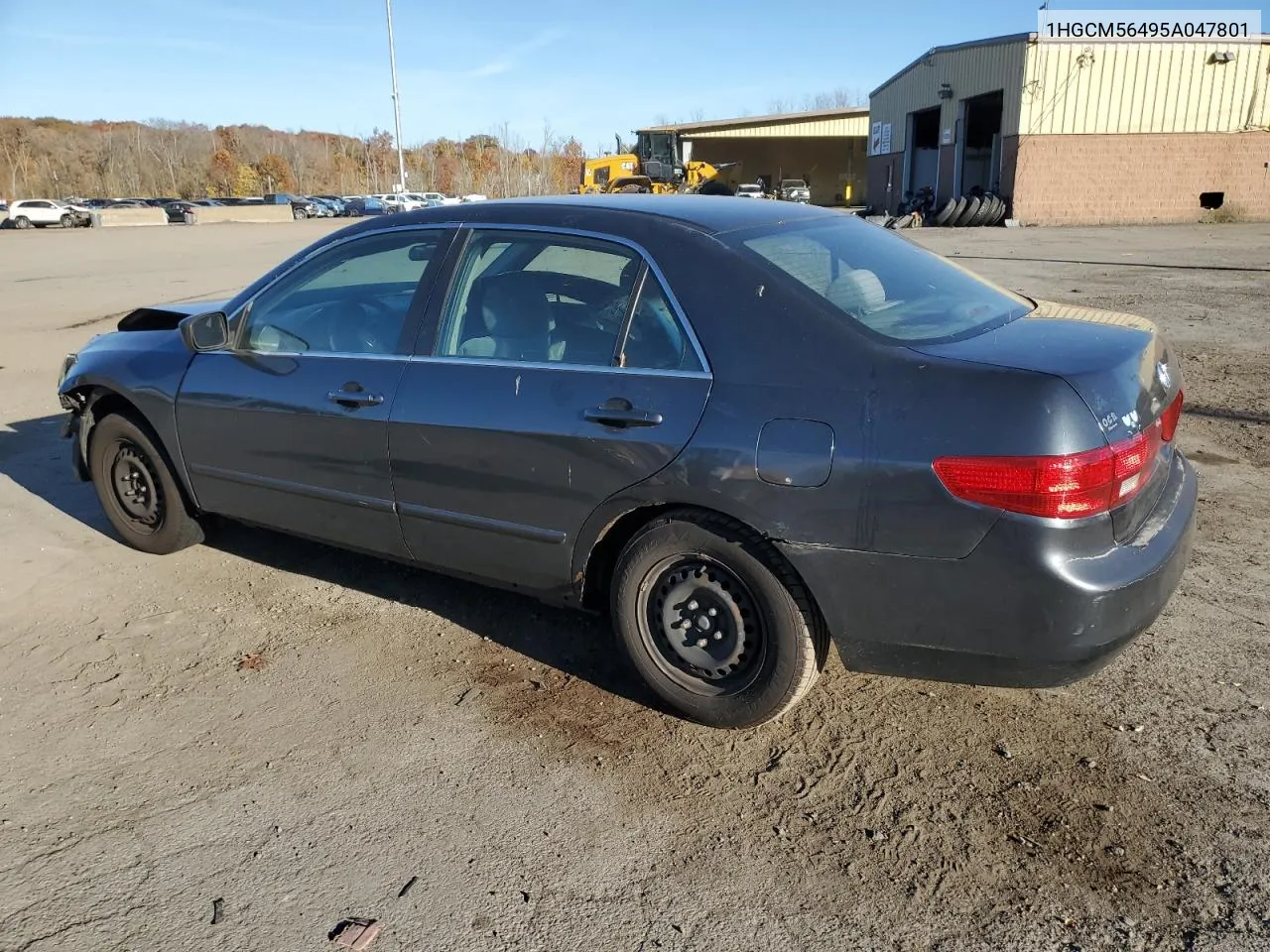 2005 Honda Accord Lx VIN: 1HGCM56495A047801 Lot: 77325804