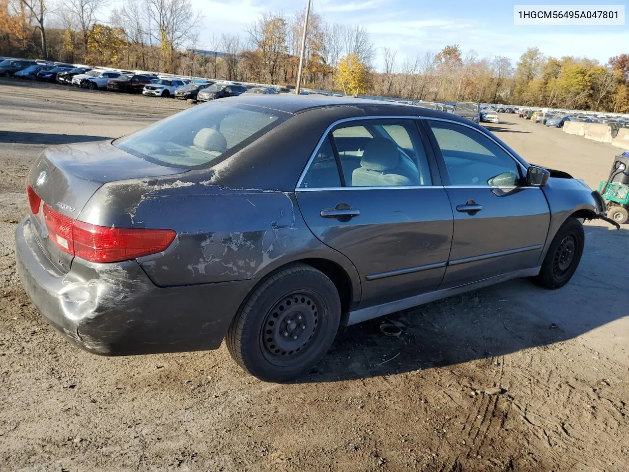 1HGCM56495A047801 2005 Honda Accord Lx