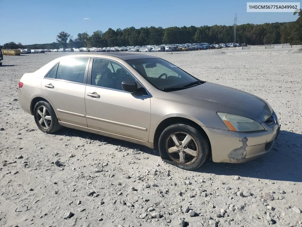 2005 Honda Accord Ex VIN: 1HGCM56775A049962 Lot: 77422684