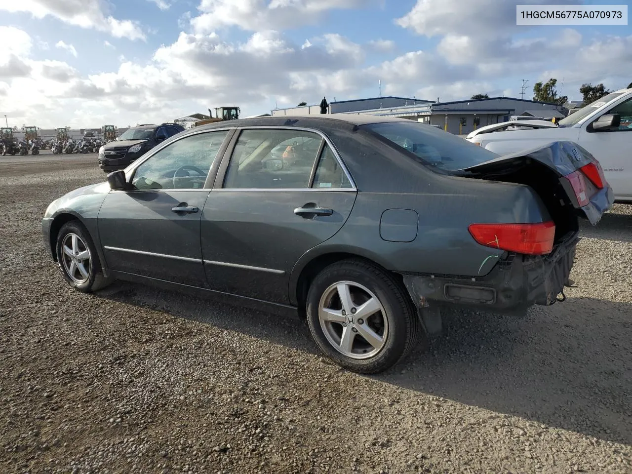 2005 Honda Accord Ex VIN: 1HGCM56775A070973 Lot: 77883004