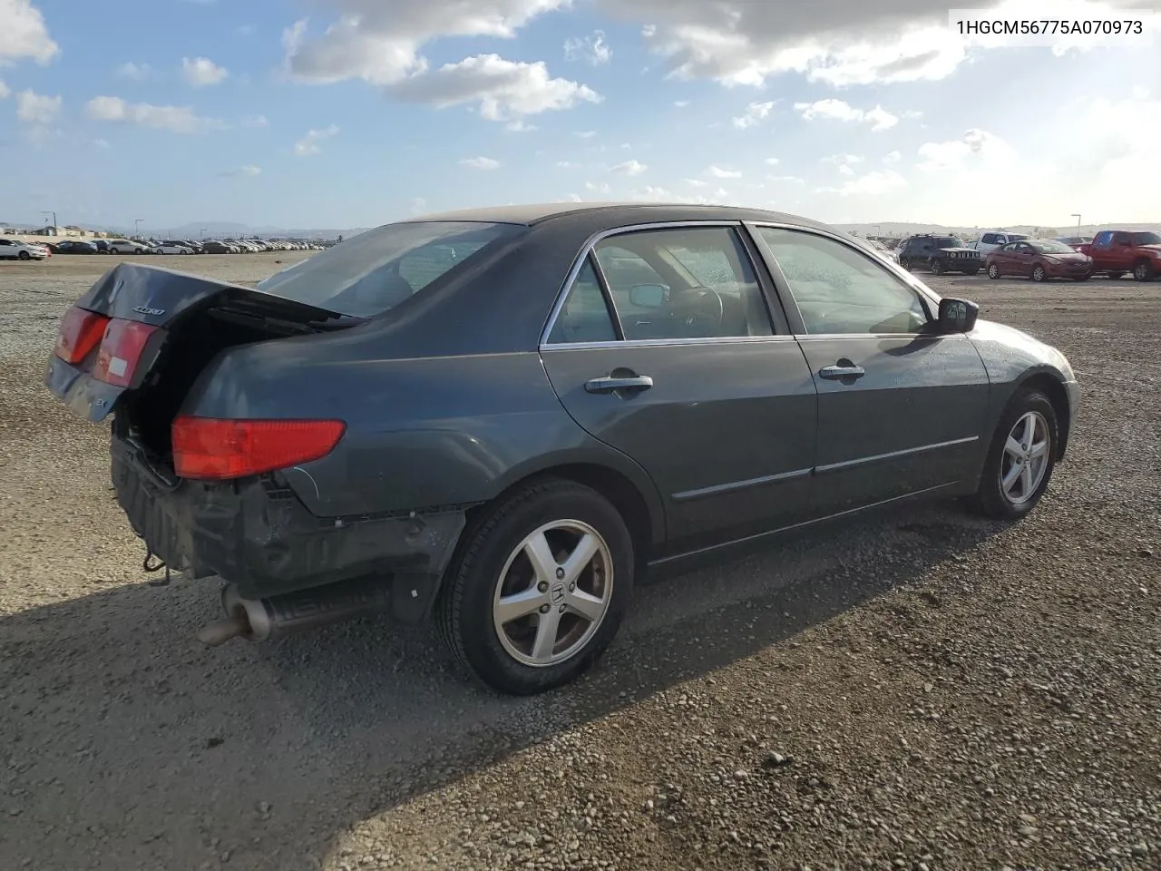 2005 Honda Accord Ex VIN: 1HGCM56775A070973 Lot: 77883004