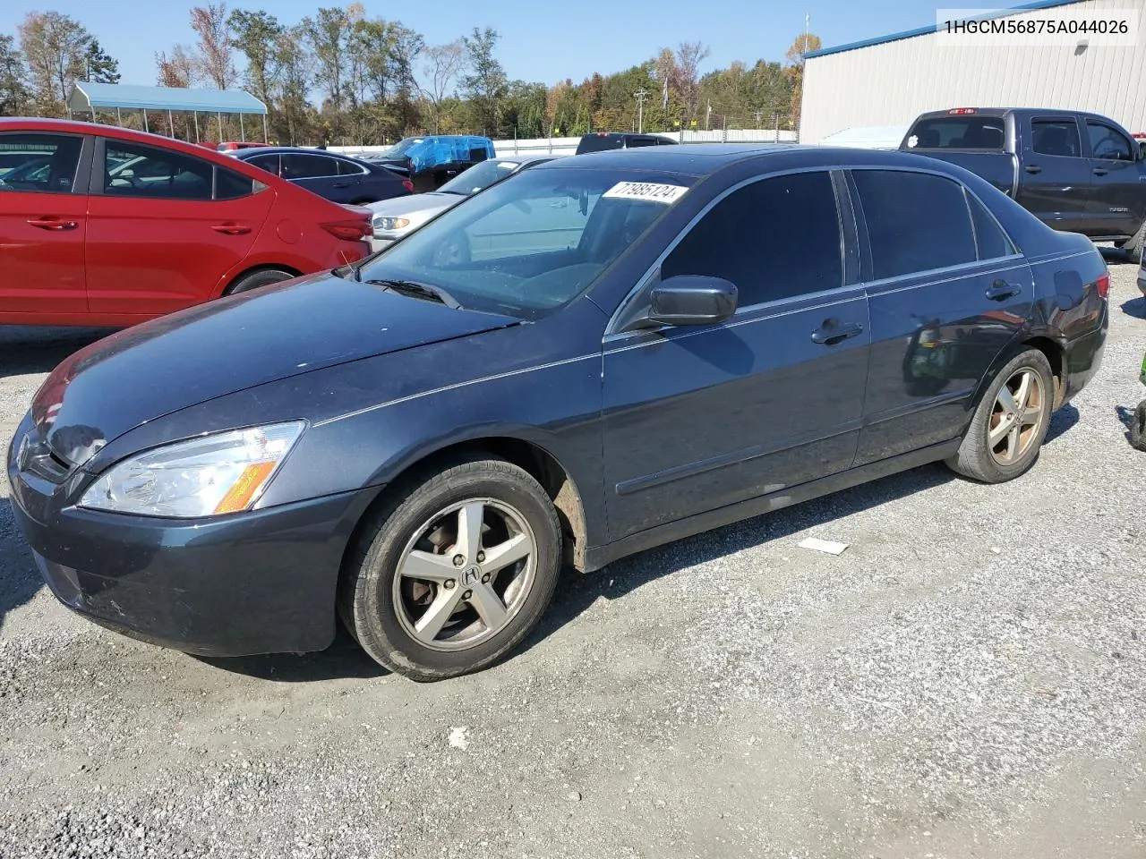 2005 Honda Accord Ex VIN: 1HGCM56875A044026 Lot: 77985124