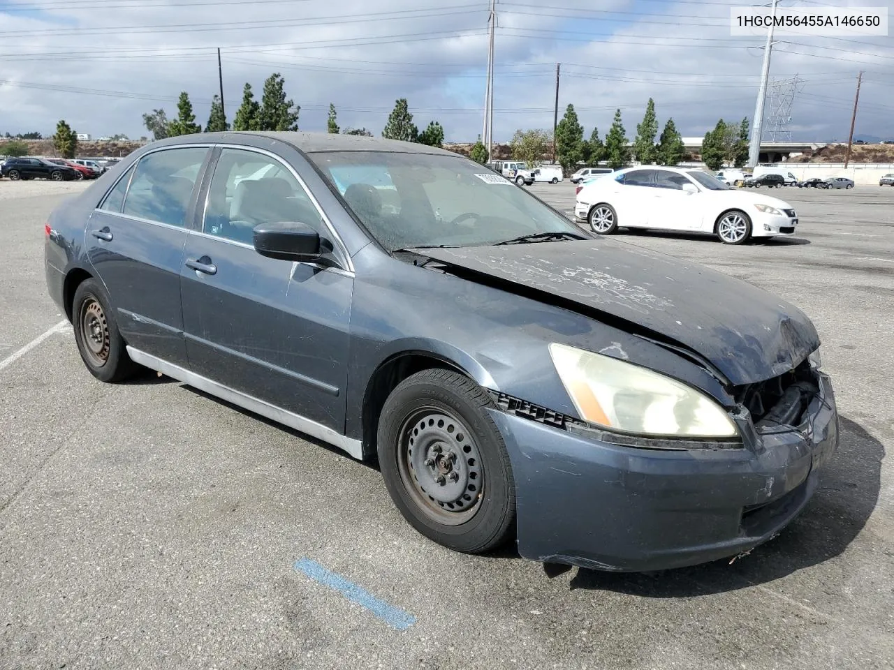 2005 Honda Accord Lx VIN: 1HGCM56455A146650 Lot: 78088264