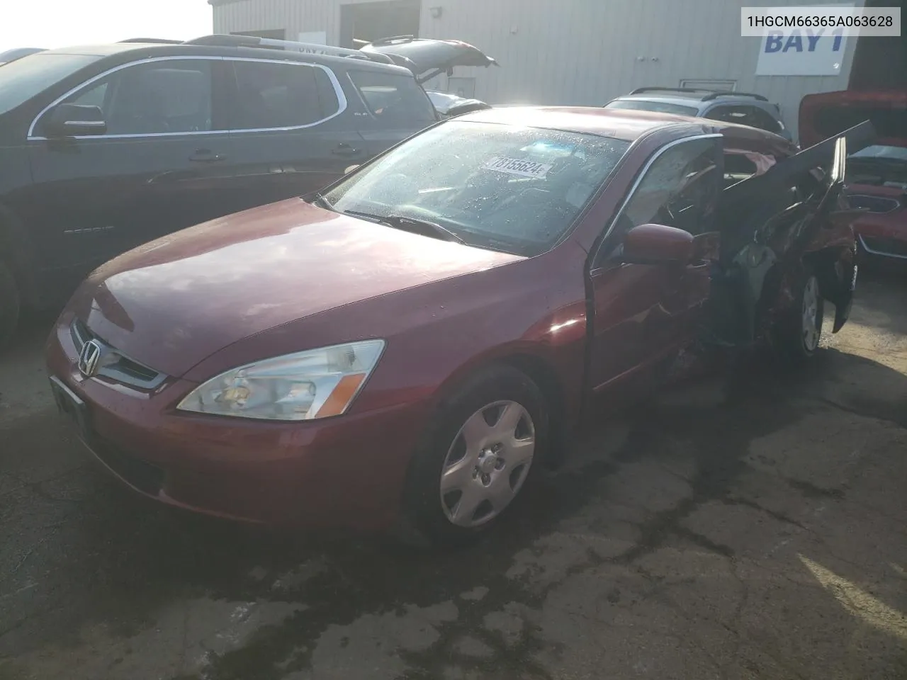 2005 Honda Accord Lx VIN: 1HGCM66365A063628 Lot: 78155624