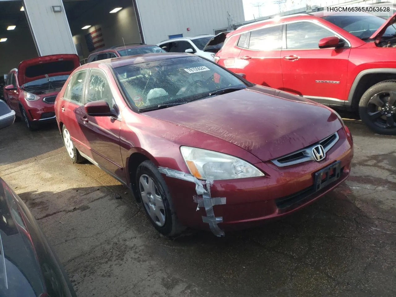 2005 Honda Accord Lx VIN: 1HGCM66365A063628 Lot: 78155624