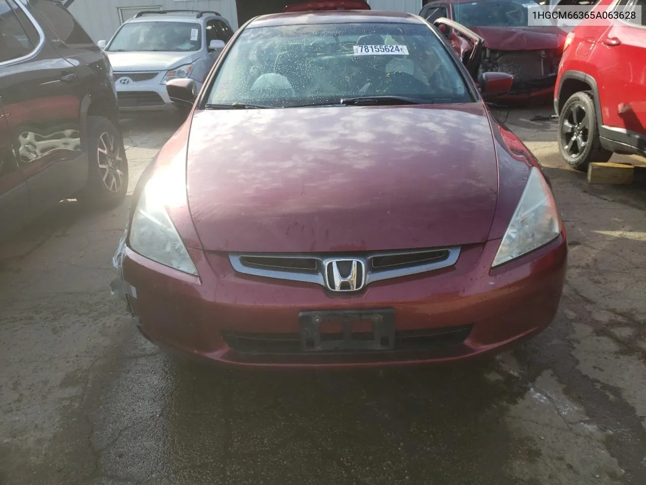 2005 Honda Accord Lx VIN: 1HGCM66365A063628 Lot: 78155624