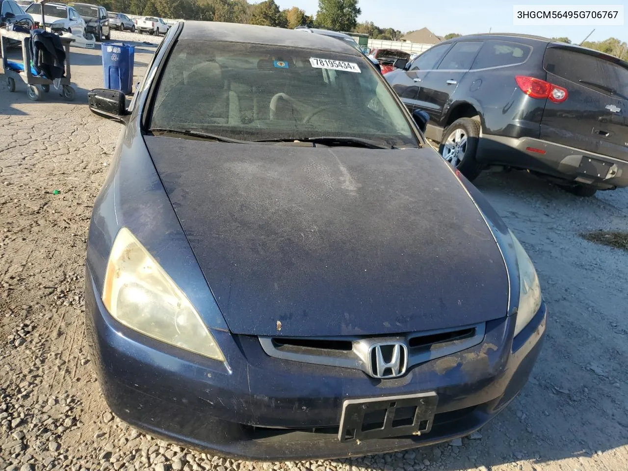 2005 Honda Accord Lx VIN: 3HGCM56495G706767 Lot: 78195434